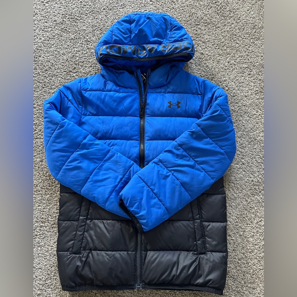 Under Armour Blue and Black Hooded Jacket